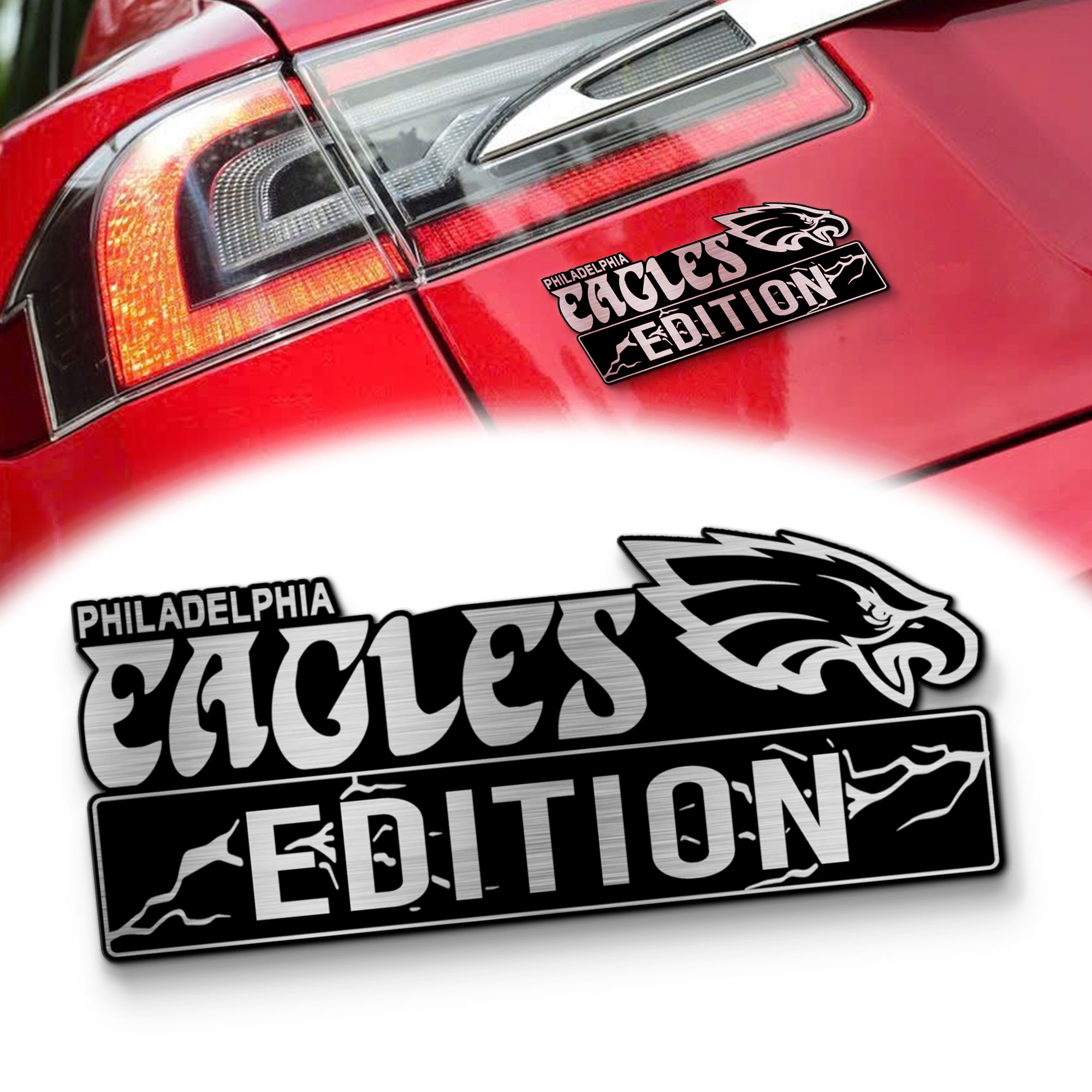 Philadelphia Eagles Edition Inspired Laser Engraved Car Name 1 Philadelphia Eagles Edition Inspired Laser Engraved Car Name
