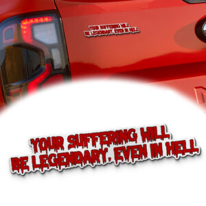 Pinhead Iconic Quote Edition Laser Engraved Car Emblem