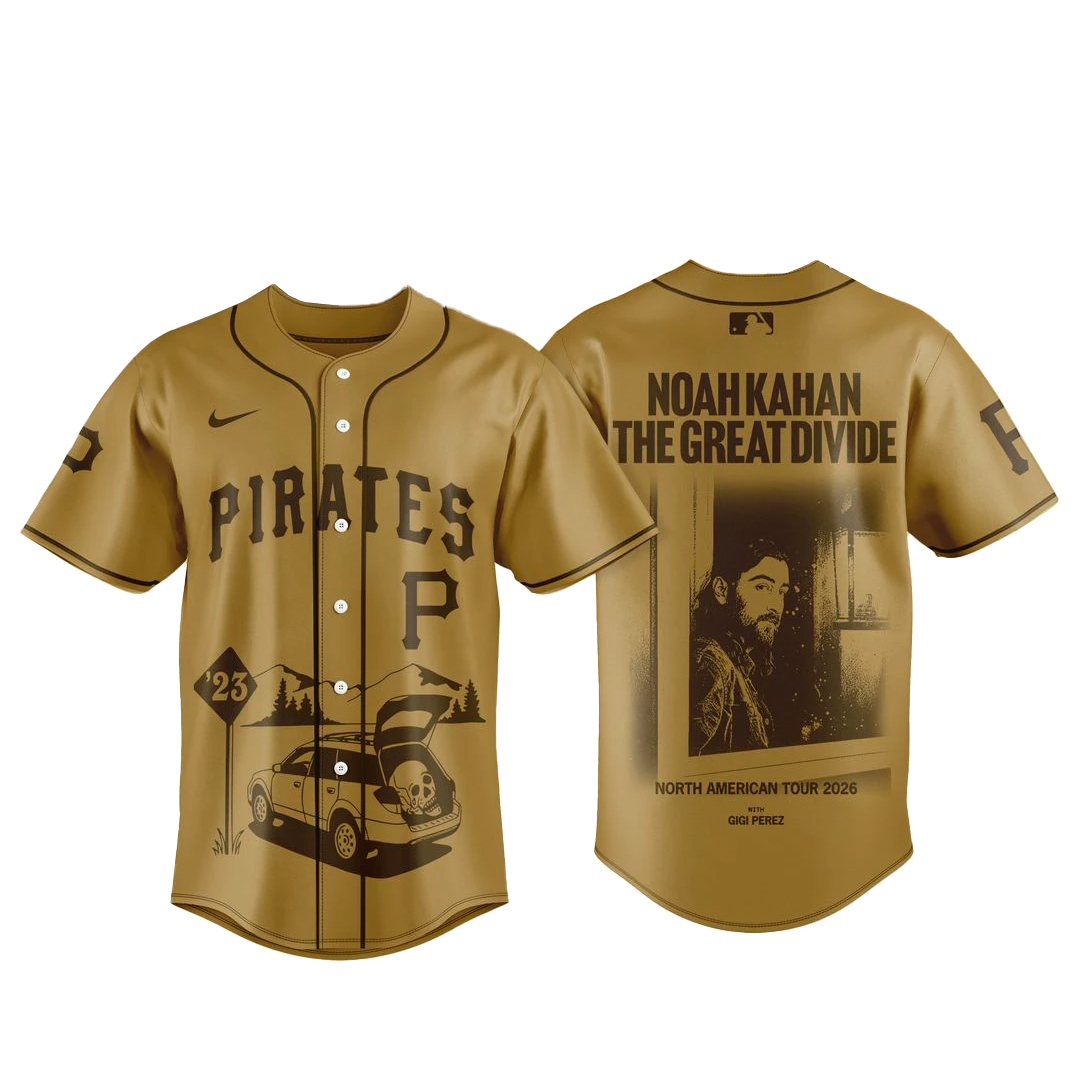 Pittsburgh Pirates x Noah Kahan The Great Divide Tour 2026 Baseball Jersey 1 Pittsburgh Pirates x Noah Kahan The Great Divide Tour 2026 Baseball Jersey