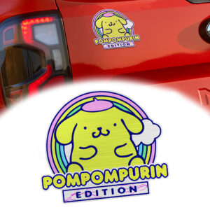 Pompompurin Edition Laser Engraved Car Name Emblem