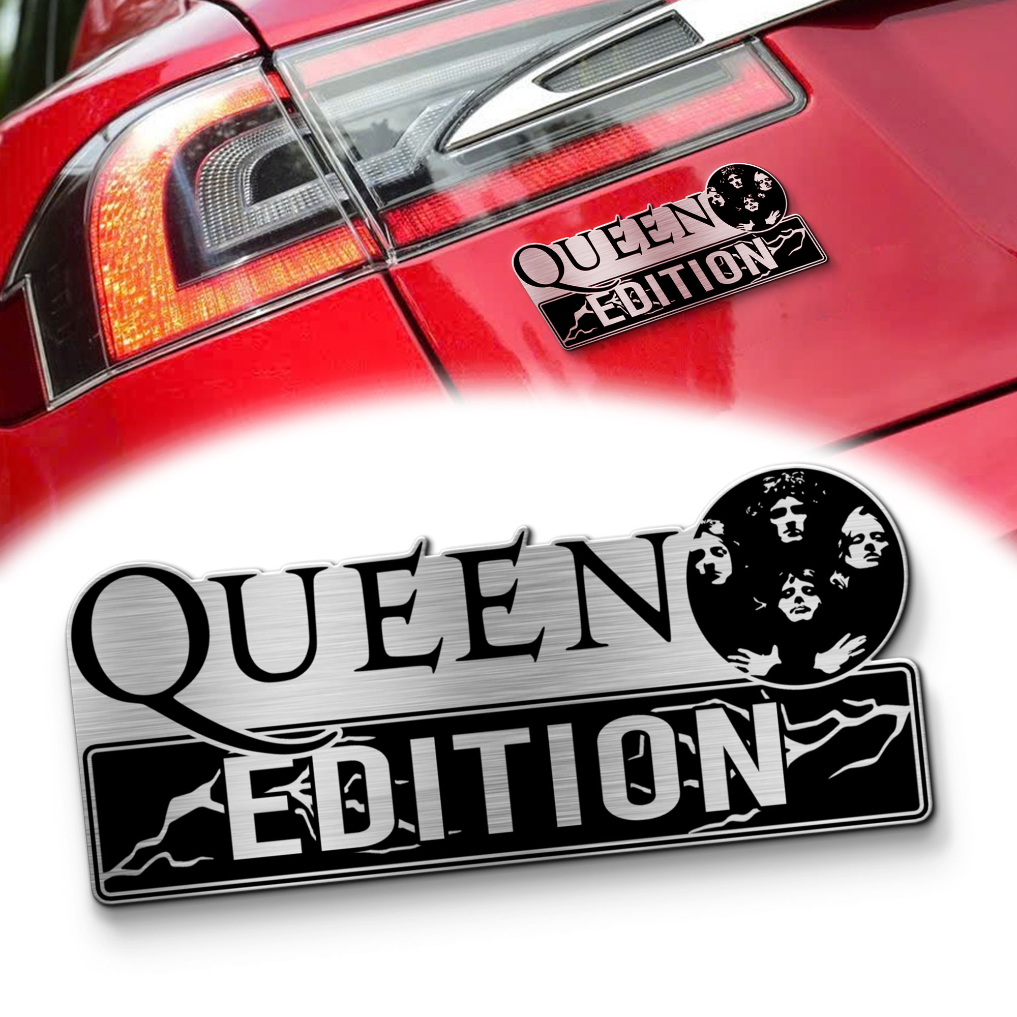 Queen Band Edition Laser Engraved Car Name Emblem 1 Queen Band Edition Laser Engraved Car Name Emblem