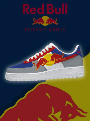 Red Bull Energy Drink Version 3 Air Force 1 Shoes Sneakers