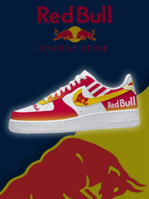Red Bull Energy Drink Version 4 Air Force 1 Shoes Sneakers