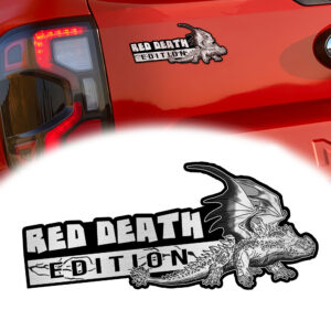 Red Death Edition Engraved Car Emblem Version 1