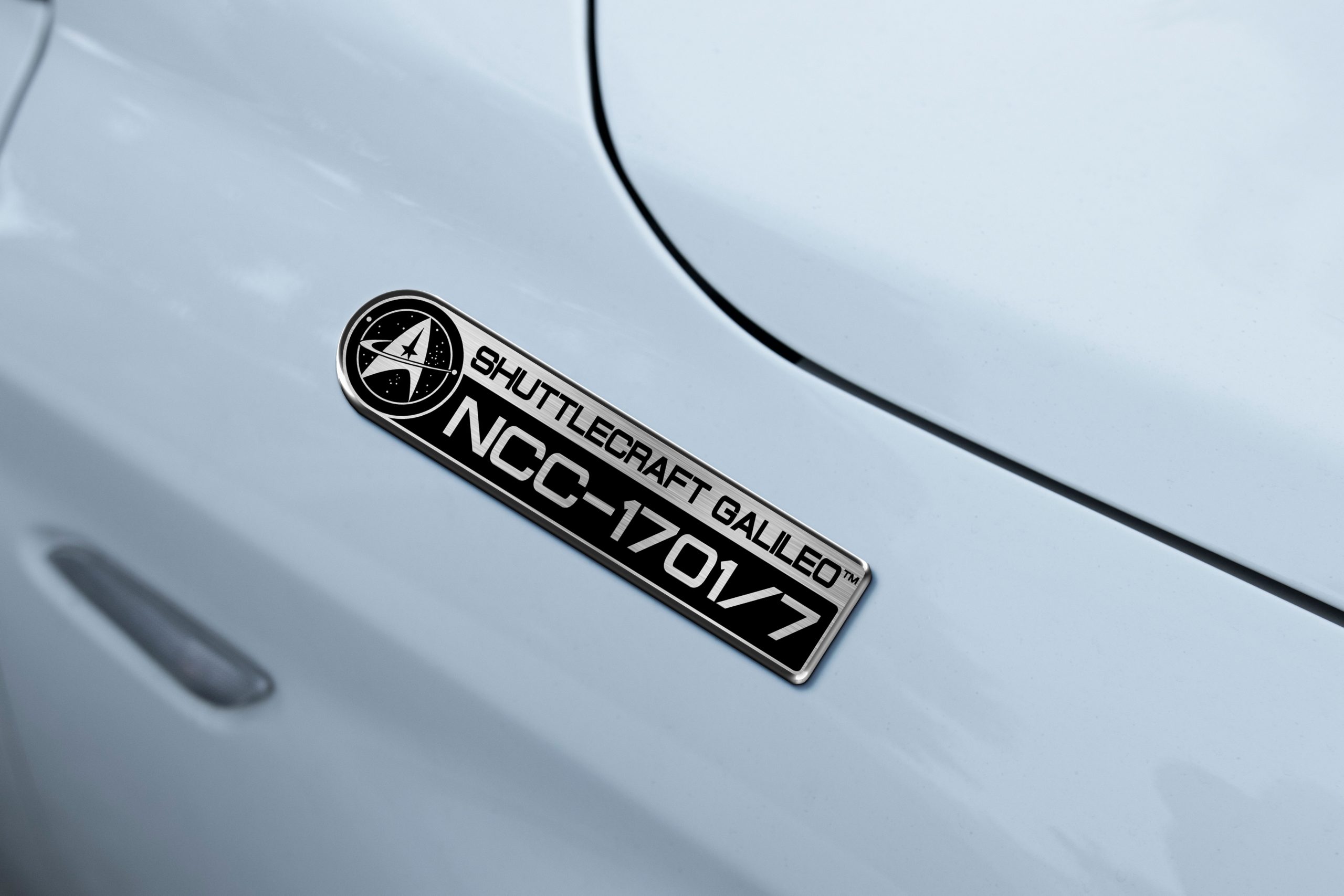 Star Trek Shuttlecraft Galileo NCC-1701/7 Laser Engraved Car Badge 4 Star Trek Shuttlecraft Galileo NCC-1701/7 Laser Engraved Car Badge - Image 4