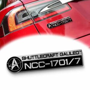 Star Trek Shuttlecraft Galileo NCC-1701/7 Laser Engraved Car Badge