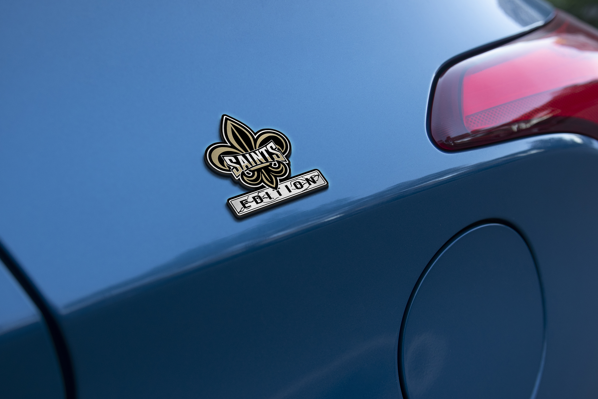 New Orleans Saints Edition Inspired Laser Engraved Car Emblem Version 2 4 New Orleans Saints Edition Inspired Laser Engraved Car Emblem Version 2 - Image 4