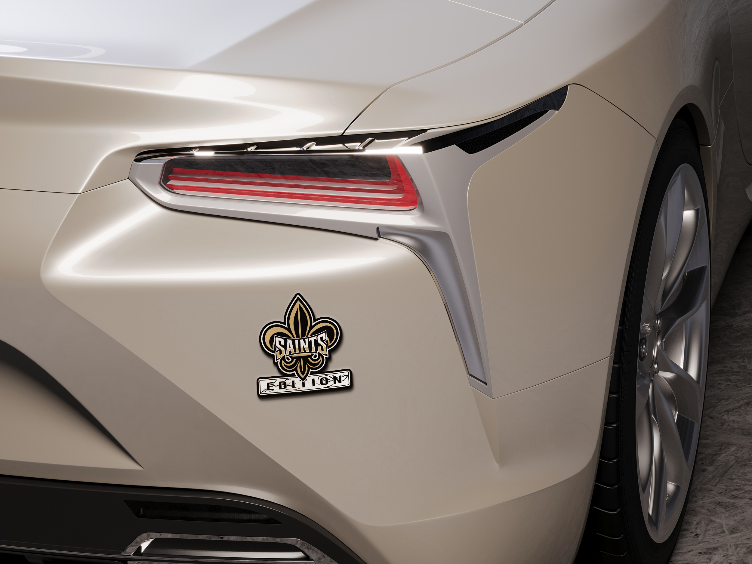 New Orleans Saints Edition Inspired Laser Engraved Car Emblem Version 2 3 New Orleans Saints Edition Inspired Laser Engraved Car Emblem Version 2 - Image 3