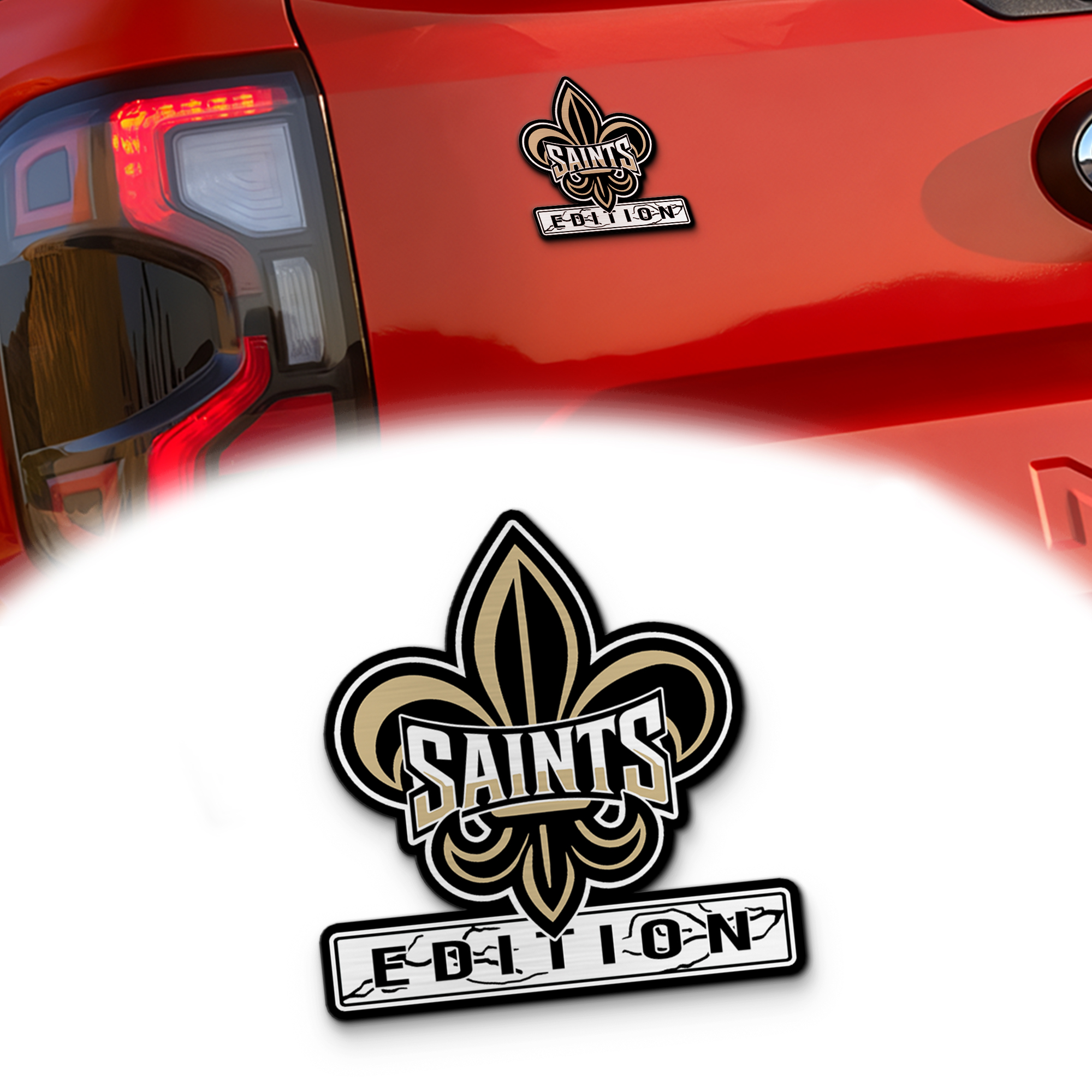 New Orleans Saints Edition Inspired Laser Engraved Car Emblem Version 2 1 New Orleans Saints Edition Inspired Laser Engraved Car Emblem Version 2