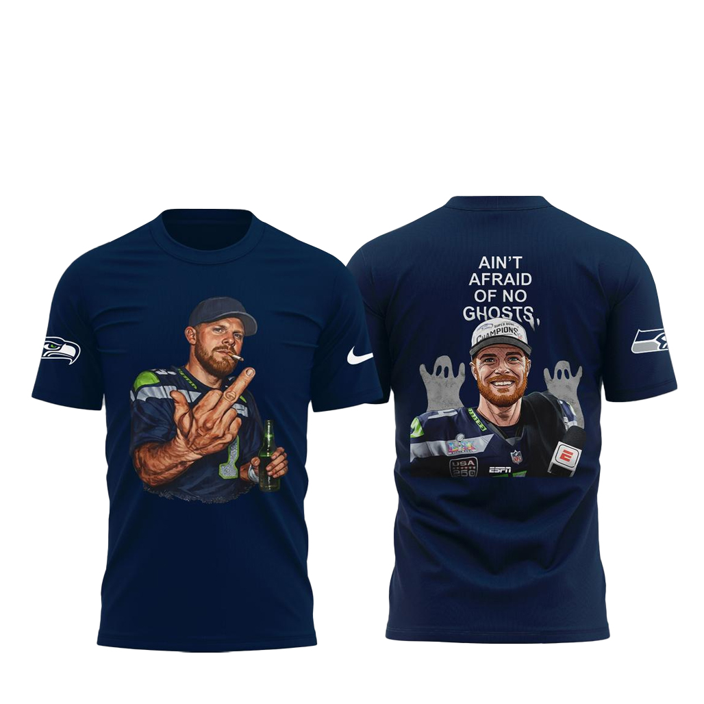 Sam Darnold x Seattle Seahawks 2026 Super Bowl Post Party Shirt 1 Sam Darnold x Seattle Seahawks 2026 Super Bowl Post Party T-Shirt