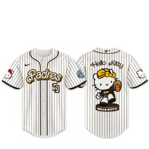 San Diego Padres Major League Baseball 2026 Hello Kitty Baseball Jersey