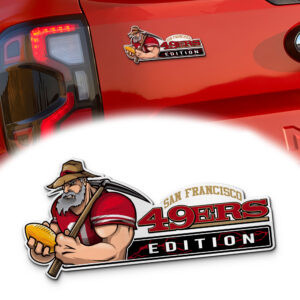 San Francisco 49ers Edition Inspired Custom Acrylic Car Emblem Version 1