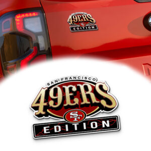 San Francisco 49ers Edition Inspired Custom Acrylic Car Emblem Version 2