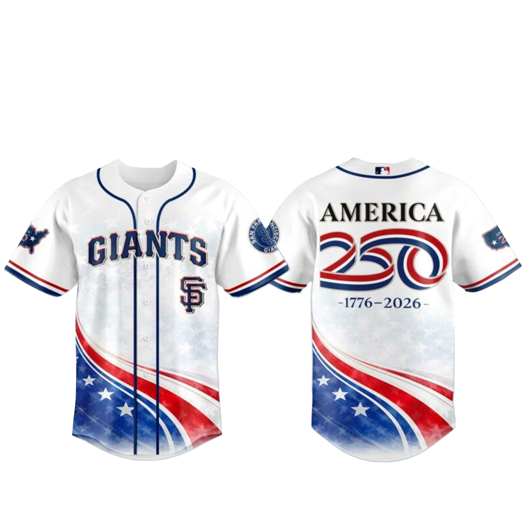San Francisco Giants America 250th Anniversary Baseball Jersey 1 San Francisco Giants America 250th Anniversary Baseball Jersey
