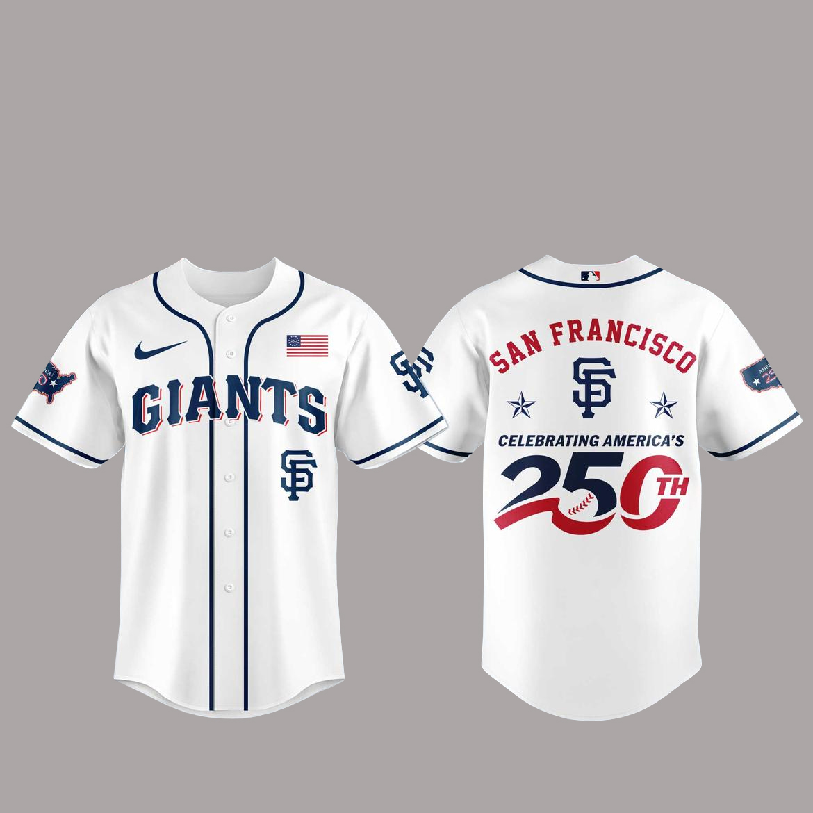 San Francisco Giants America 250th Anniversary Of USA 2026 Baseball Jersey 1 San Francisco Giants America 250th Anniversary Of USA 2026 Baseball Jersey