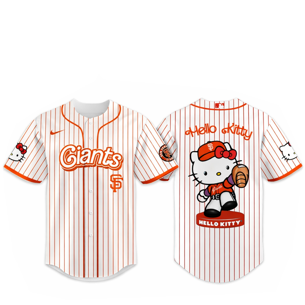 San Francisco Giants Major League Baseball 2026 Hello Kitty Baseball Jersey 1 San Francisco Giants Major League Baseball 2026 Hello Kitty Baseball Jersey