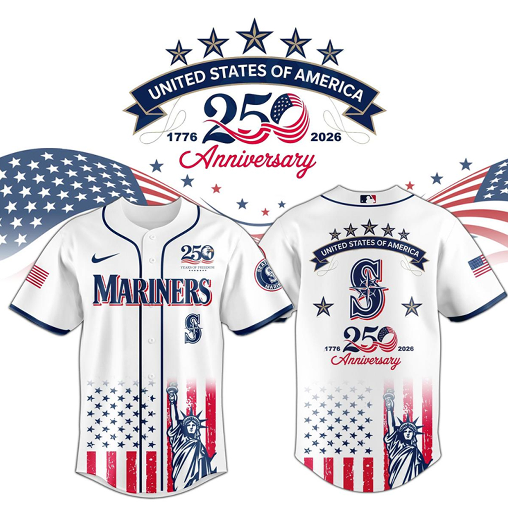 Seattle Mariners x America’s 250th Anniversary 2026 Baseball Jersey 1 Seattle Mariners x America’s 250th Anniversary 2026 Baseball Jersey