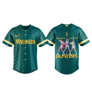 Seattle Mariners x KPop Demon Hunters 2026 Grammys Award Baseball Jersey