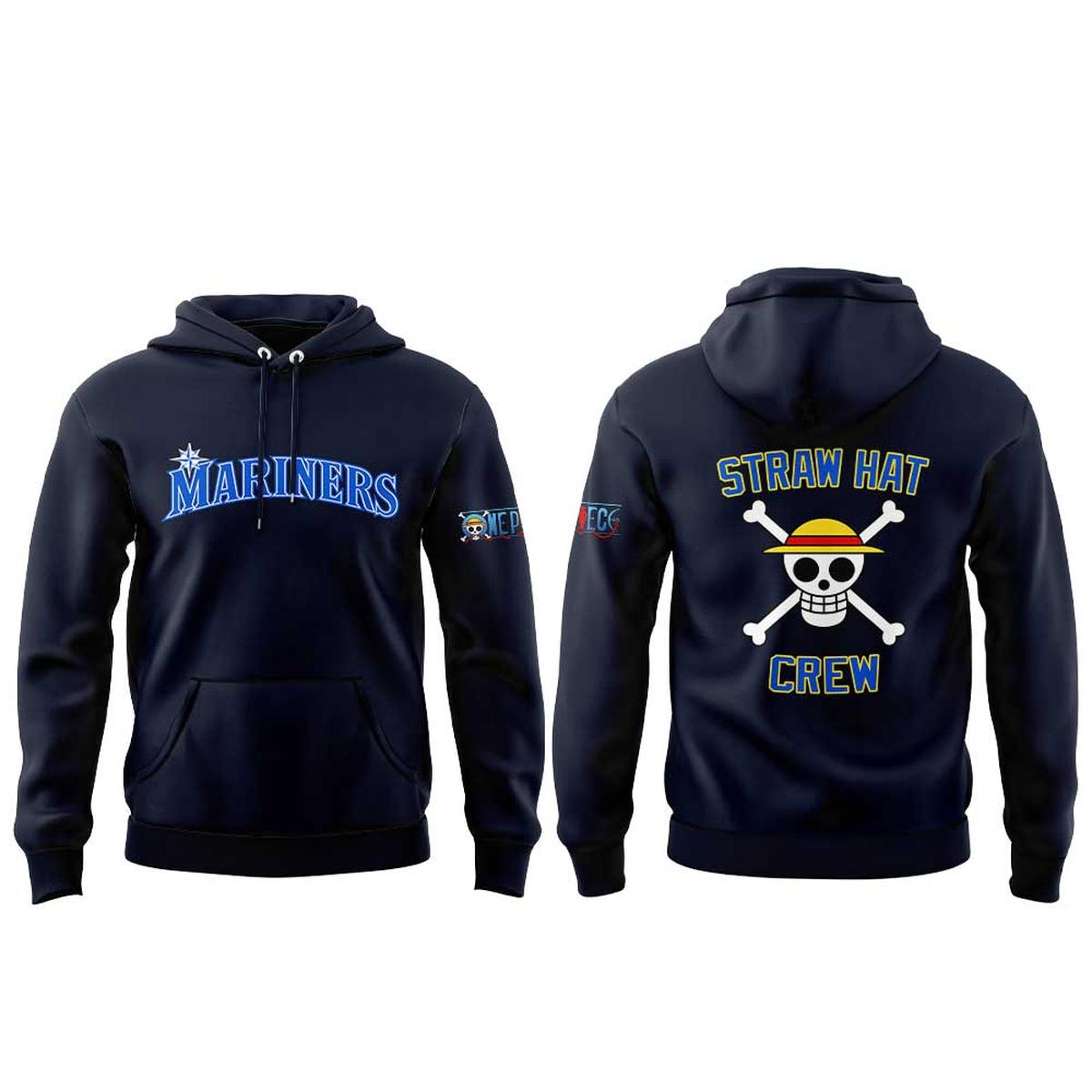 Seattle Mariners x One Piece Straw Hat Crew 2026 Hoodie 1 Seattle Mariners x One Piece Straw Hat Crew 2026 Hoodie