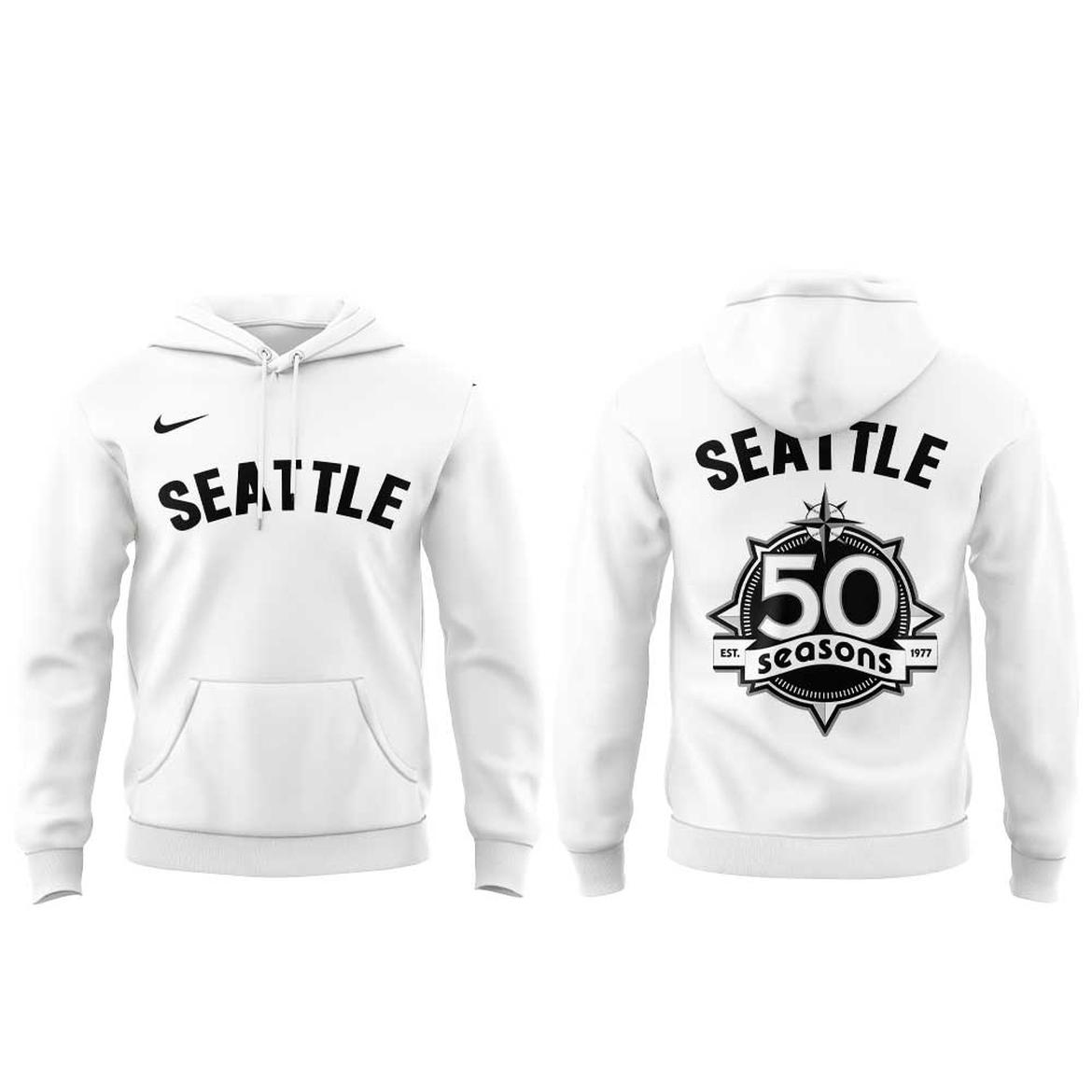 Seattle Mariners x Seattle Steelheads 1945-2026 Negro League Hoodie 1 Seattle Mariners x Seattle Steelheads 1945-2026 Negro League Hoodie