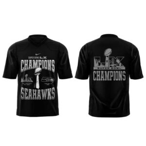 Seattle Seahawks 2025-2026 Super Bowl LX Champions Football Jersey