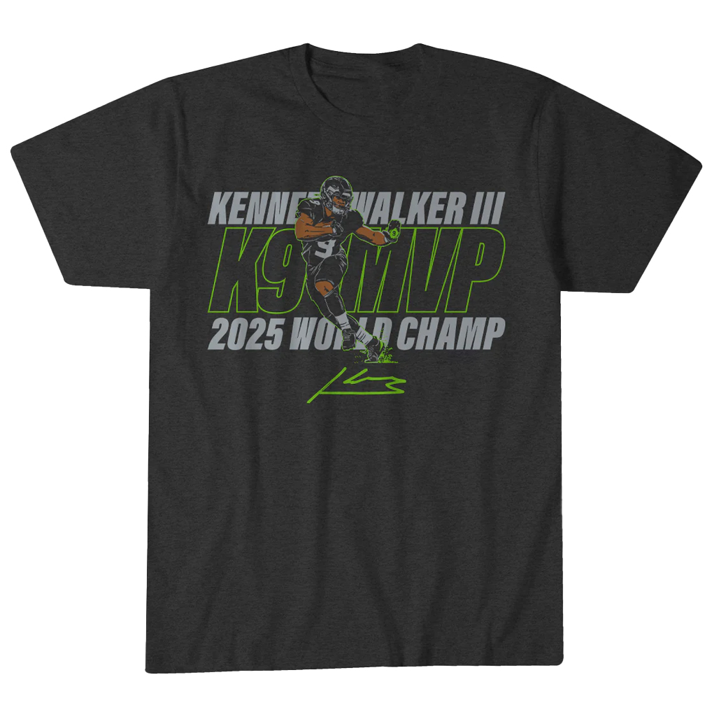 Seattle Seahawks Football Kenneth Walker III MVP T-Shirt 1 Seattle Seahawks Football Kenneth Walker III MVP T-Shirt