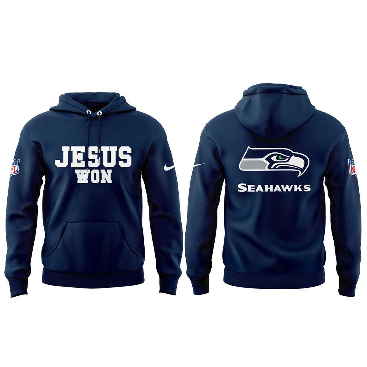Seattle Seahawks Jesus Won 2026 Shirt 2 Seattle Seahawks Jesus Won 2026 Shirt - Image 2