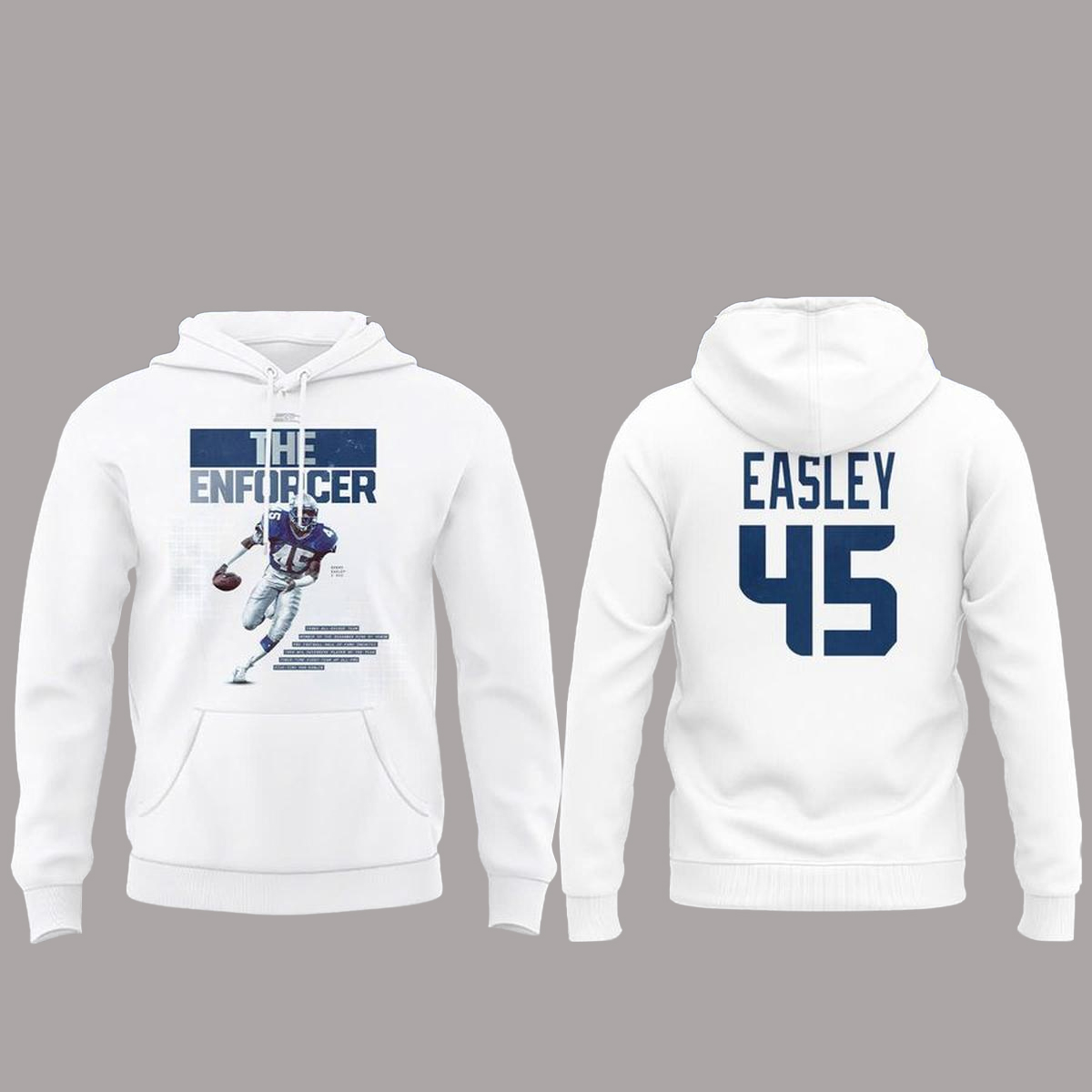 Seattle Seahawks Kenny Easley #45 Tribute Shirt 2 Seattle Seahawks Kenny Easley #45 Tribute Shirt - Image 2