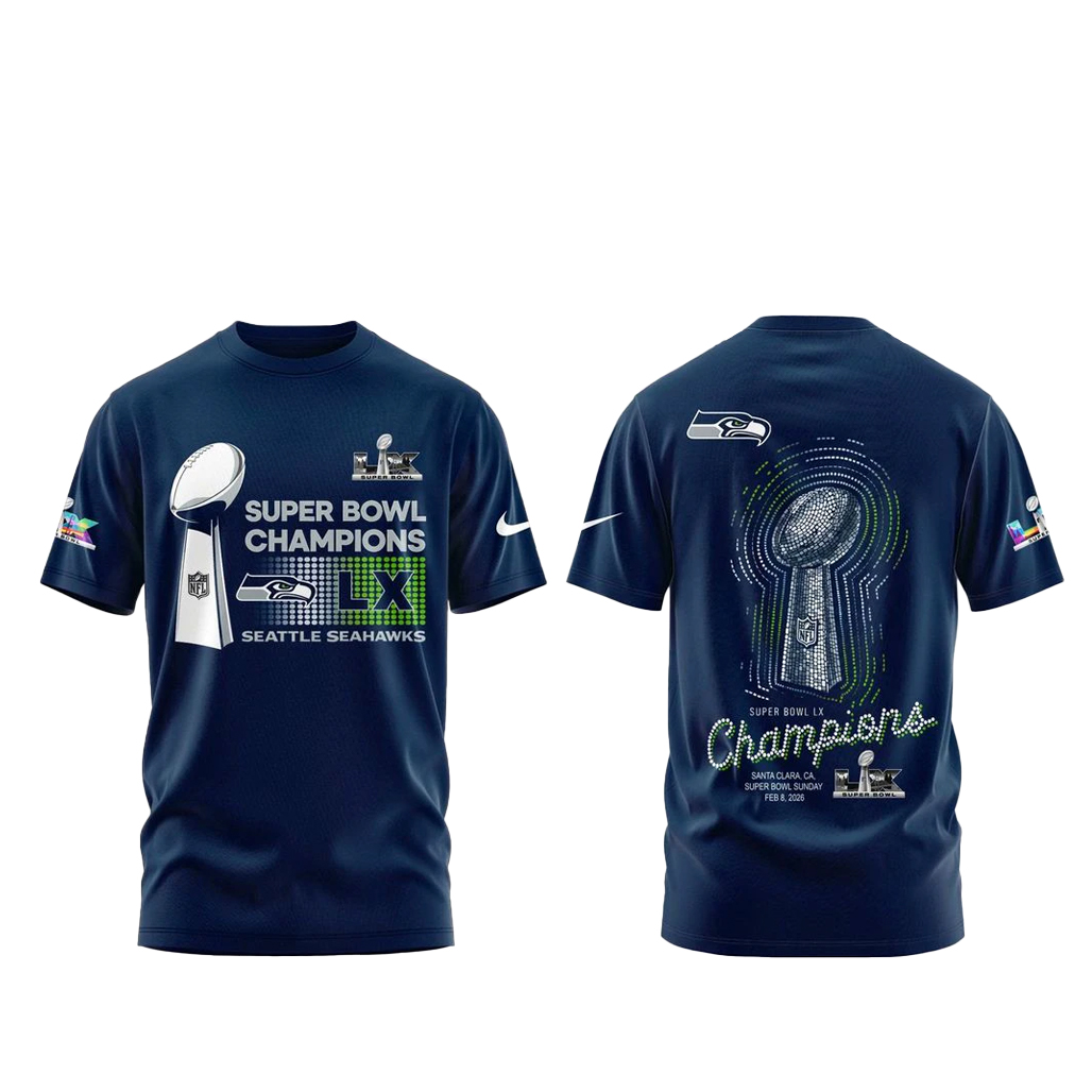 Seattle Seahawks Super Bowl LX Champions 2026 For Fan Shirt 1 Seattle Seahawks Super Bowl LX Champions 2026 For Fan Shirt