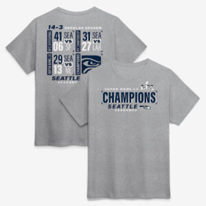 Seattle Seahawks Super Bowl LX Champions Counting Points Score T-Shirt