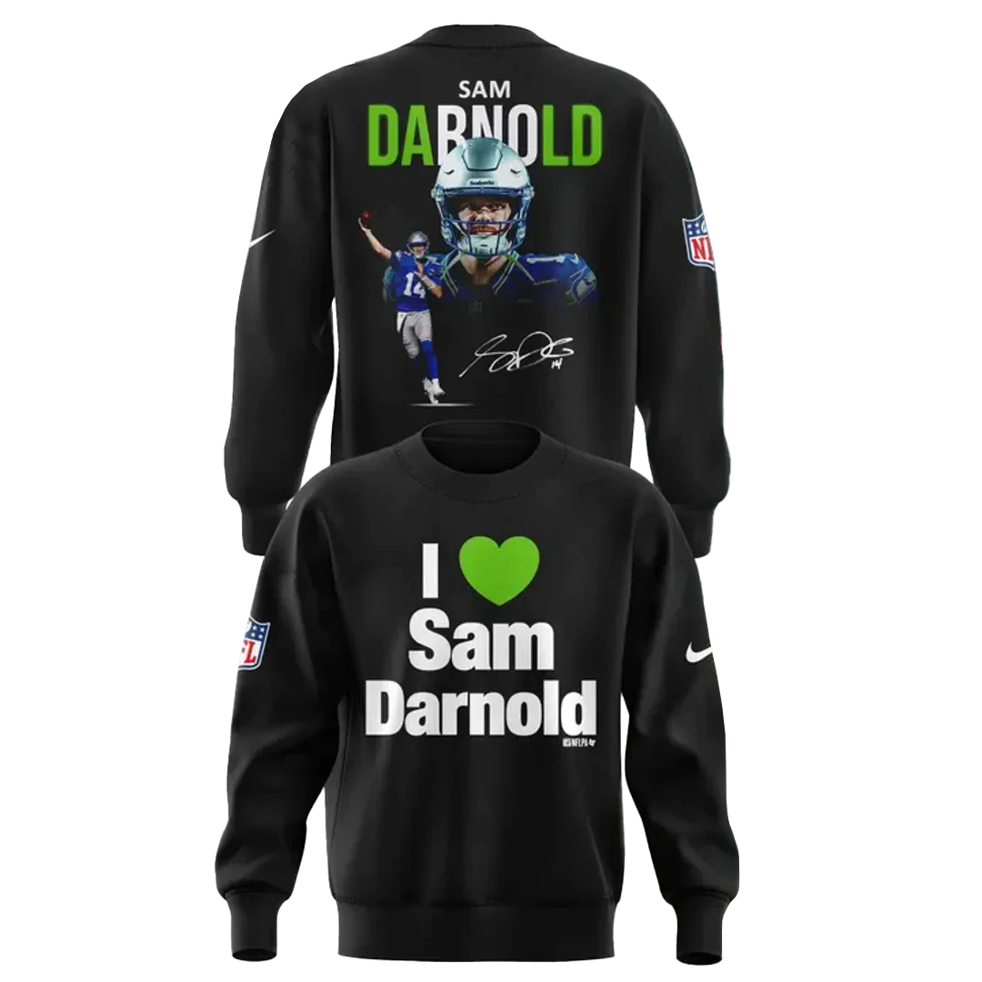 Seattle Seahawks x I Love Sam Darnold Hoodie 2 Seattle Seahawks x I Love Sam Darnold Hoodie - Image 2
