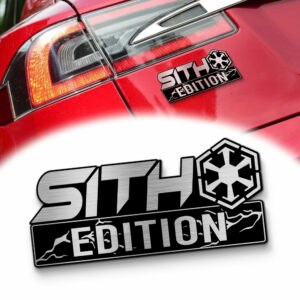 Sith Edition Laser-Engraved Car Badge