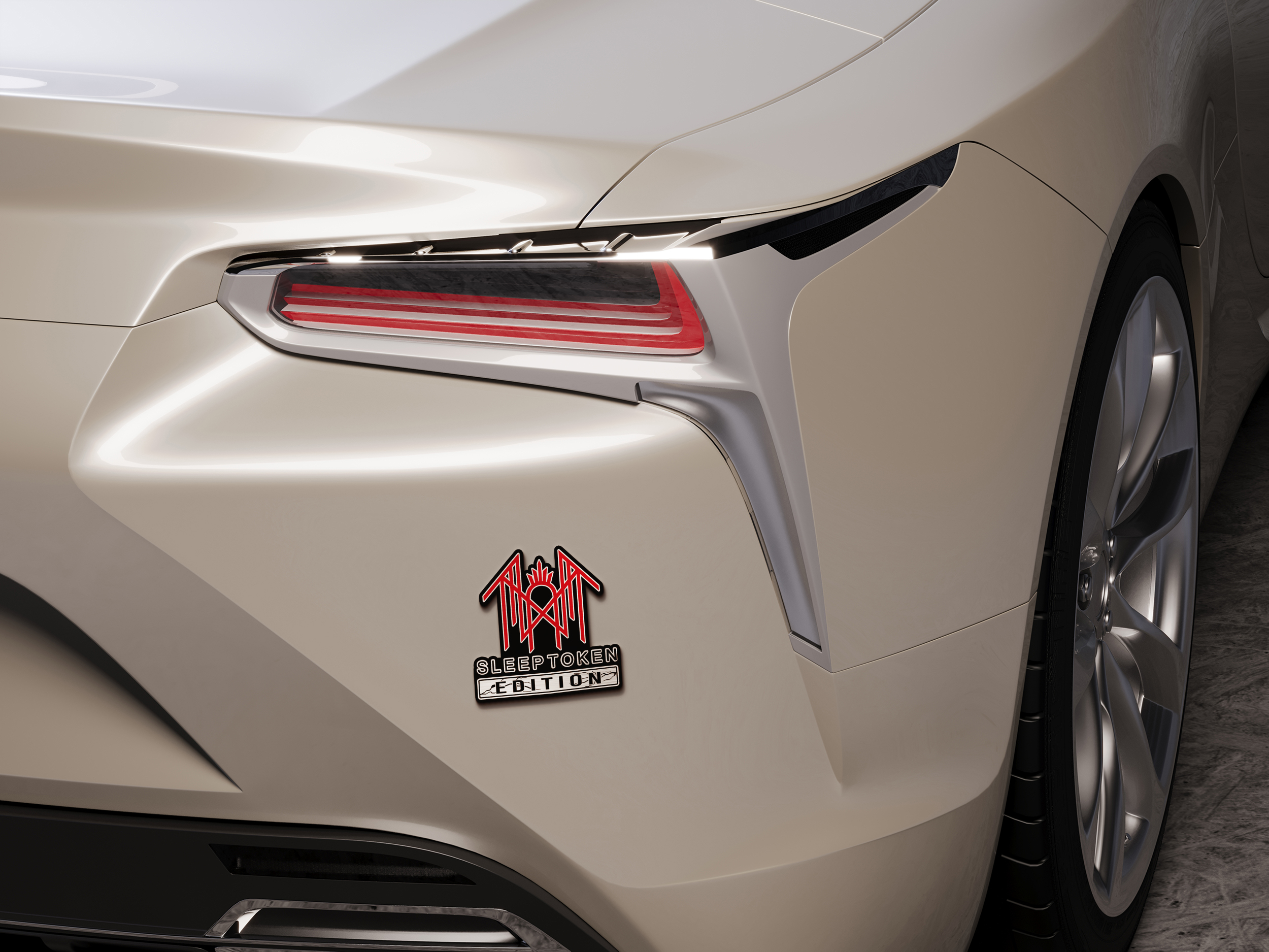 Sleep Token Edition Custom Acrylic Car Emblem Version 2 3 Sleep Token Edition Custom Acrylic Car Emblem Version 2 - Image 3