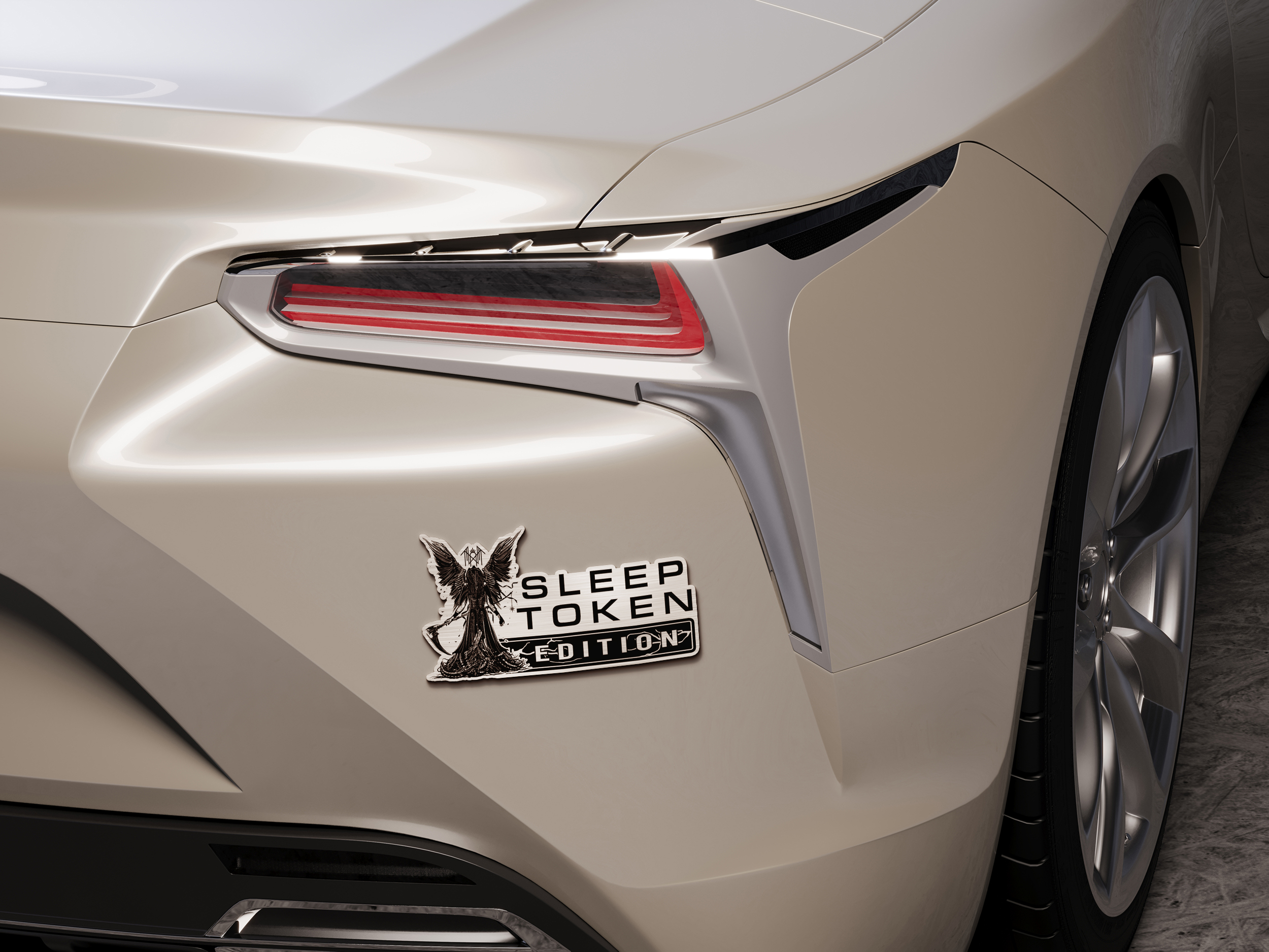 Sleep Token Edition Custom Acrylic Car Emblem Version 3 3 Sleep Token Edition Custom Acrylic Car Emblem Version 3 - Image 3