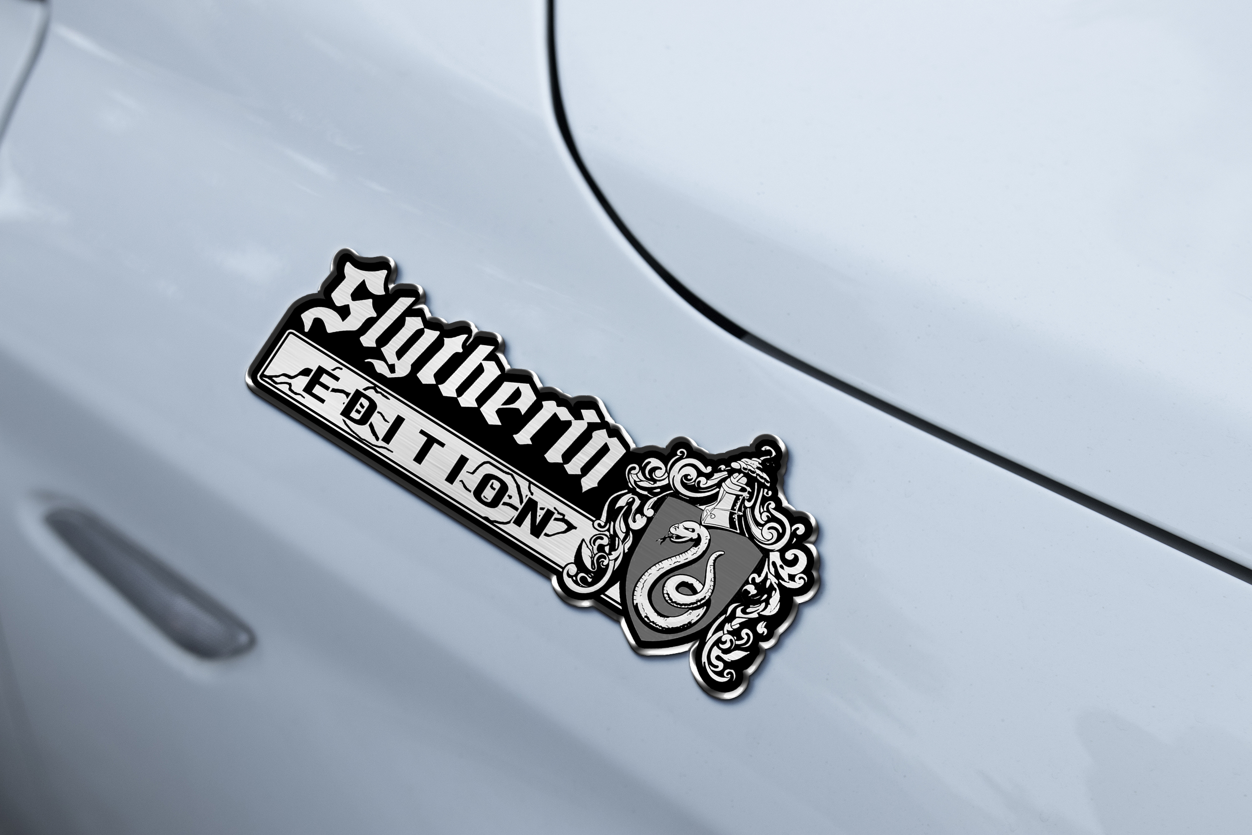 Slytherin Edition Laser Engraved Car Emblem Version 1 5 Slytherin Edition Laser Engraved Car Emblem Version 1 - Image 5