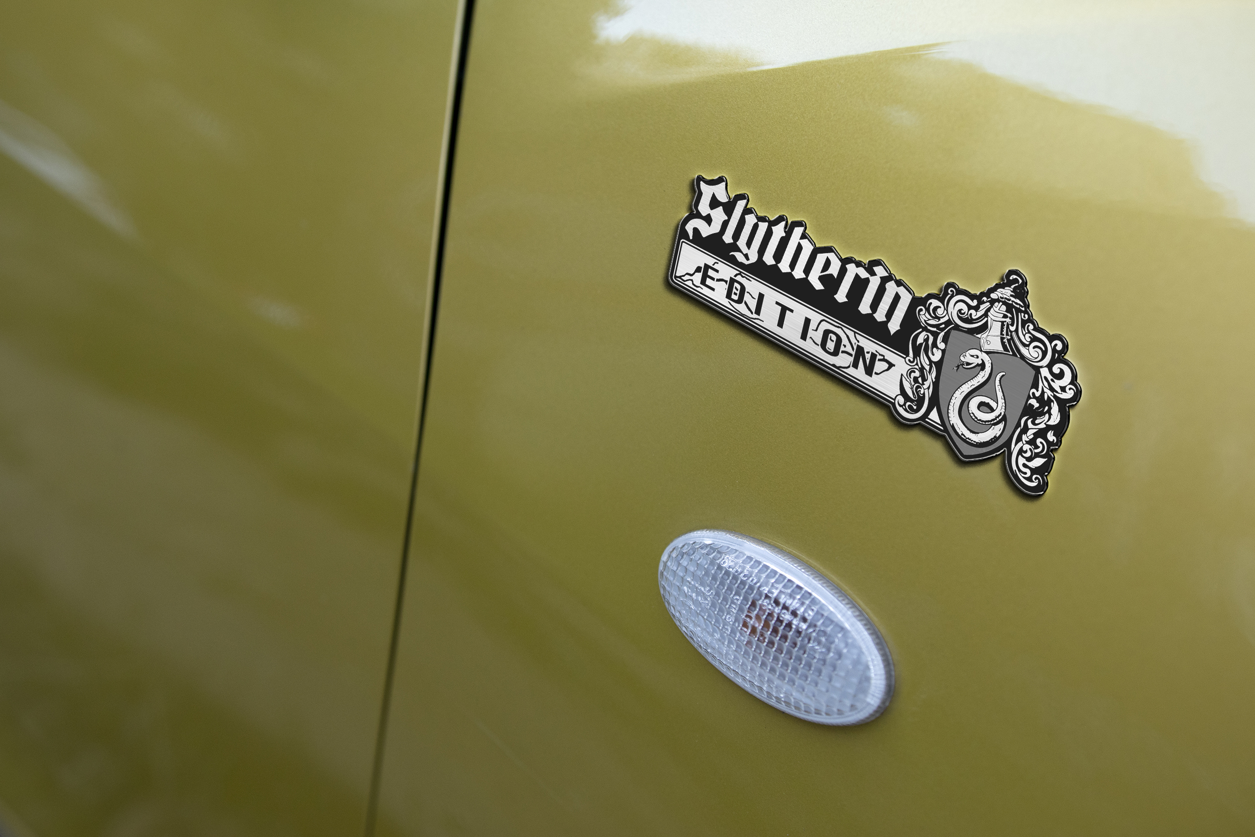 Slytherin Edition Laser Engraved Car Emblem Version 1 6 Slytherin Edition Laser Engraved Car Emblem Version 1 - Image 6