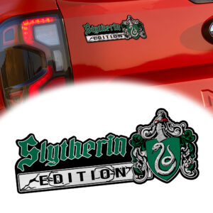 Slytherin Edition Laser Engraved Car Emblem Version 2