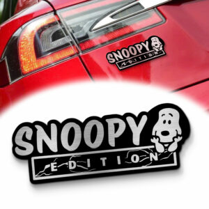 Snoopy Edition Laser Engraved Car Name