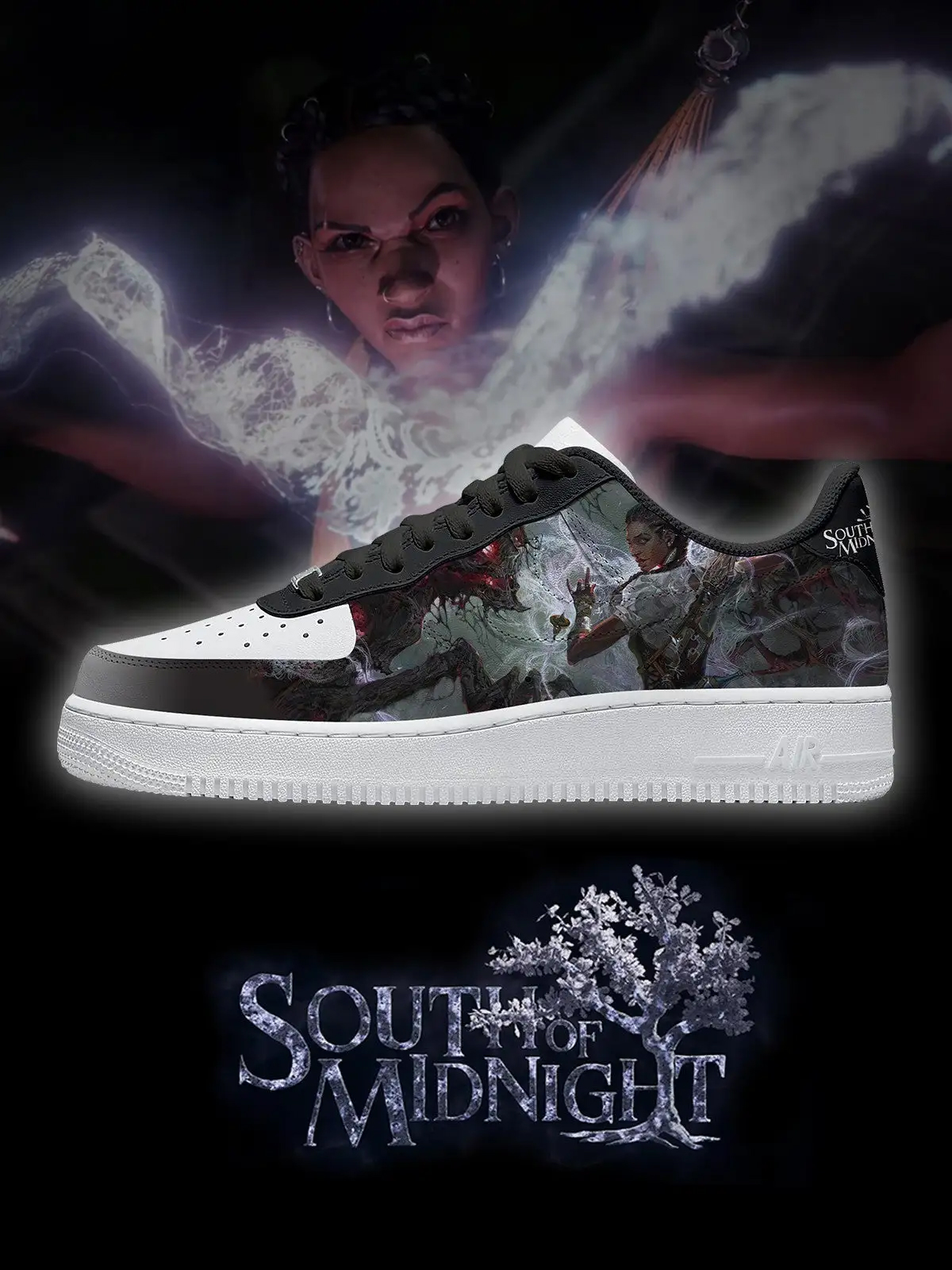 South of Midnight Hazel Flood Air Force 1 Shoes Sneakers 1 South of Midnight Hazel Flood Air Force 1 Shoes Sneakers