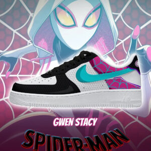 Spider Man Gwen Stacy Air Force 1 Shoes Sneakers