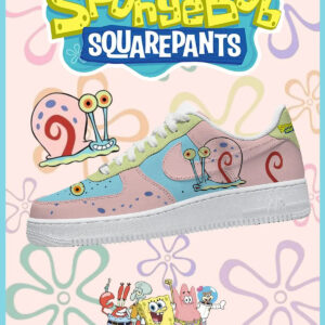 Spongebob Gary the Snail Air Force 1 Shoes Sneakers