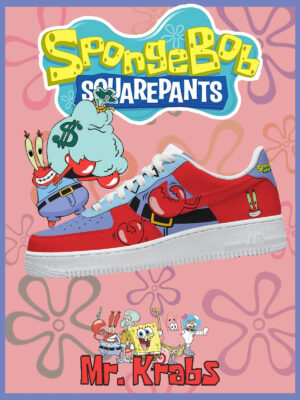 Spongebob Mr. Krabs Air Force 1 Shoes Sneakers