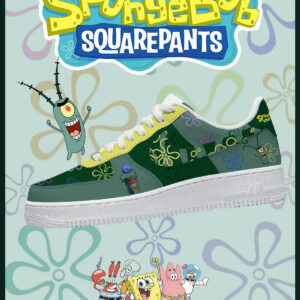 Spongebob Plankton Air Force 1 Shoes Sneakers