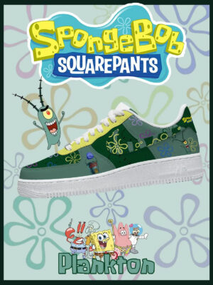 Spongebob Plankton Air Force 1 Shoes Sneakers