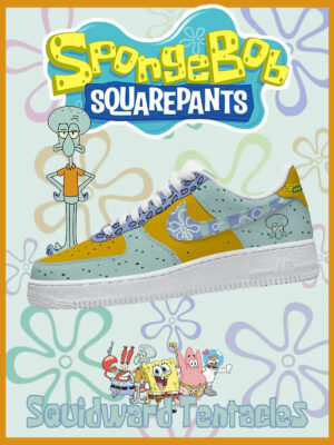 Spongebob Squidward Tentacles Air Force 1 Shoes Sneakers