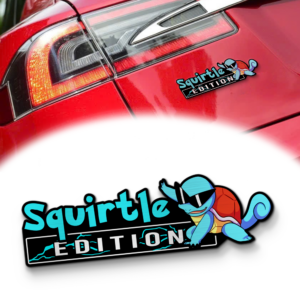Squirtle Edition Laser Engraved Car Emblem