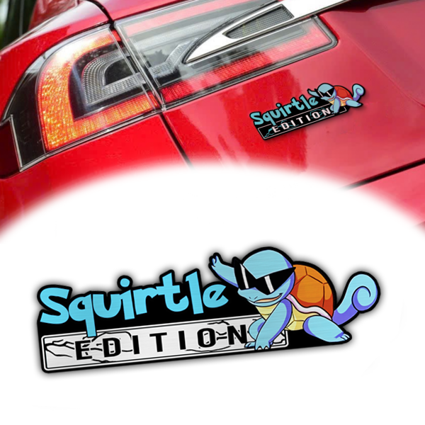 Squirtle Edition Laser Engraved Car Emblem 1 Squirtle Edition Laser Engraved Car Emblem