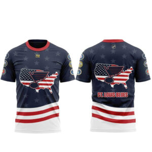 St. Louis Blues Military Appreciation 2026 Night Hockey League T-Shirt