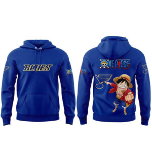 St. Louis Blues x One Piece National Hockey League Anime Night 2026 Hoodie