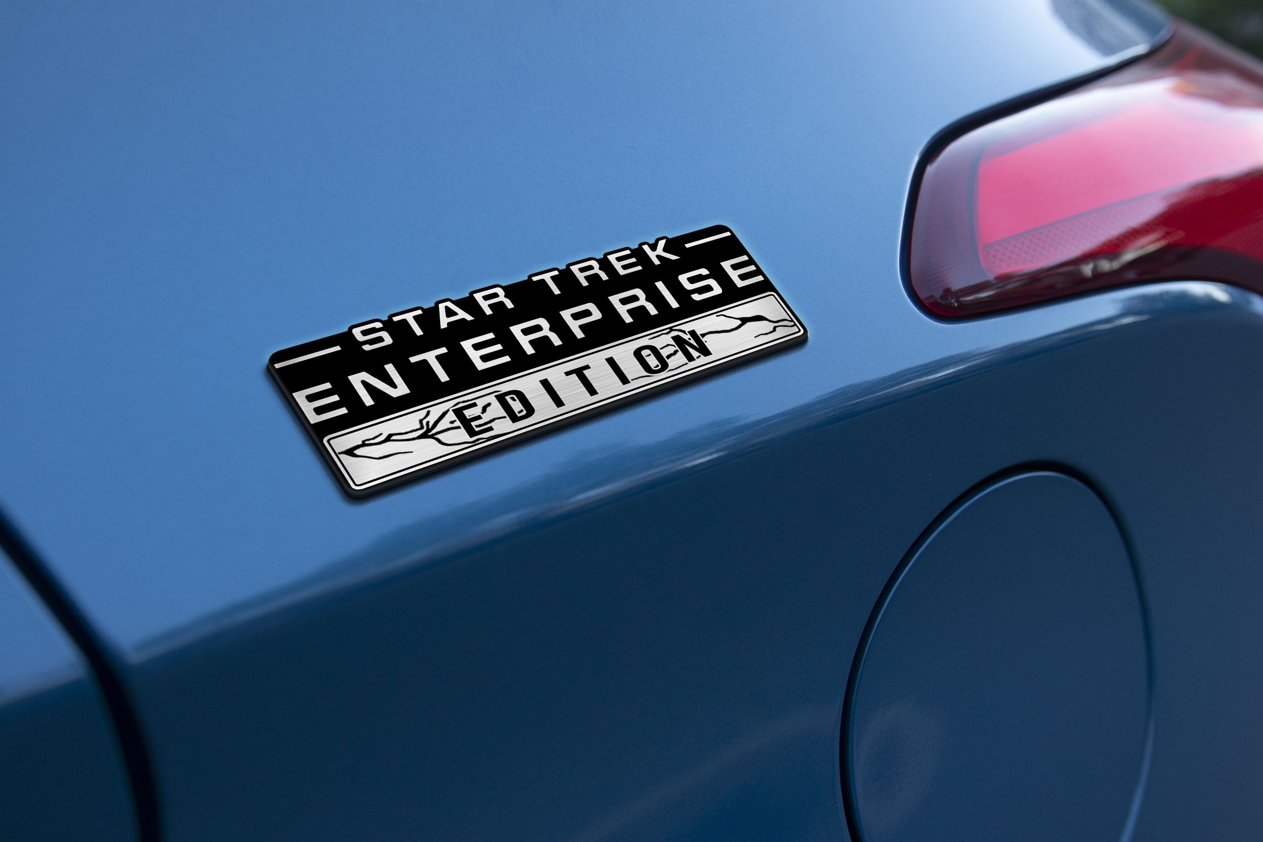 Star Trek Enterprise Laser Engraved Car Emblem 4 Star Trek Enterprise Laser Engraved Car Emblem - Image 4